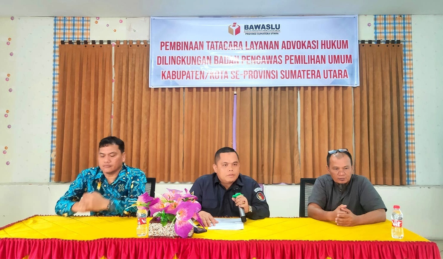 Sosialisasi Perbawaslu Layanan Advokasi Hukum, Payung Harahap : Perbawaslu 6 Tahun 2023 jadi Landasan Hukum Baru dalam Advokasi Hukum Bawaslu