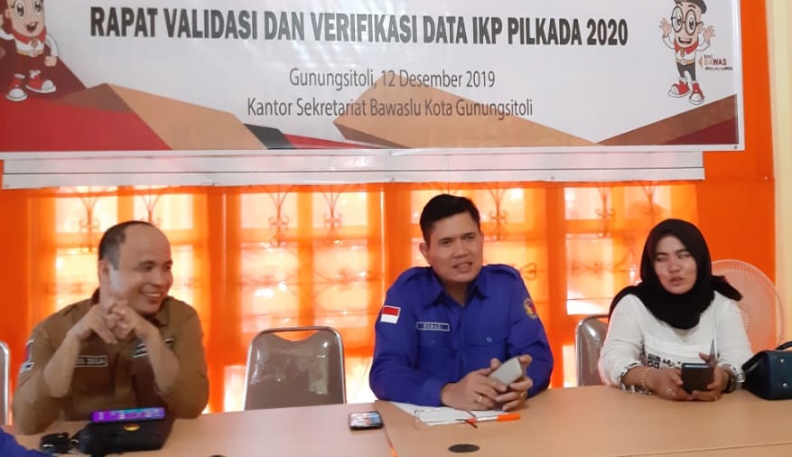 Bawaslu Sumut Validasi dan Verifikasi Data IKP Pilkada 2020