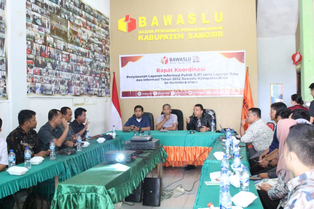 Gelar Rakor, Bawaslu Sumut Minta Kabupaten/Kota Susun Laporan LIP dan Datin Tahun 2022