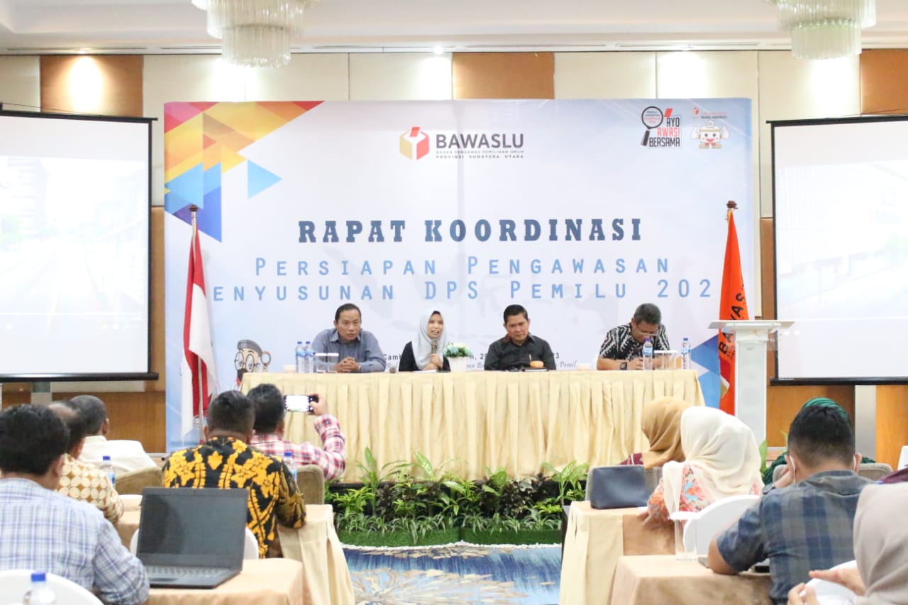 Pengawasan Rekapitulasi DPS, Bawaslu Sumut Minta Jajaran Siapkan Data dan Fakta Pengawasan