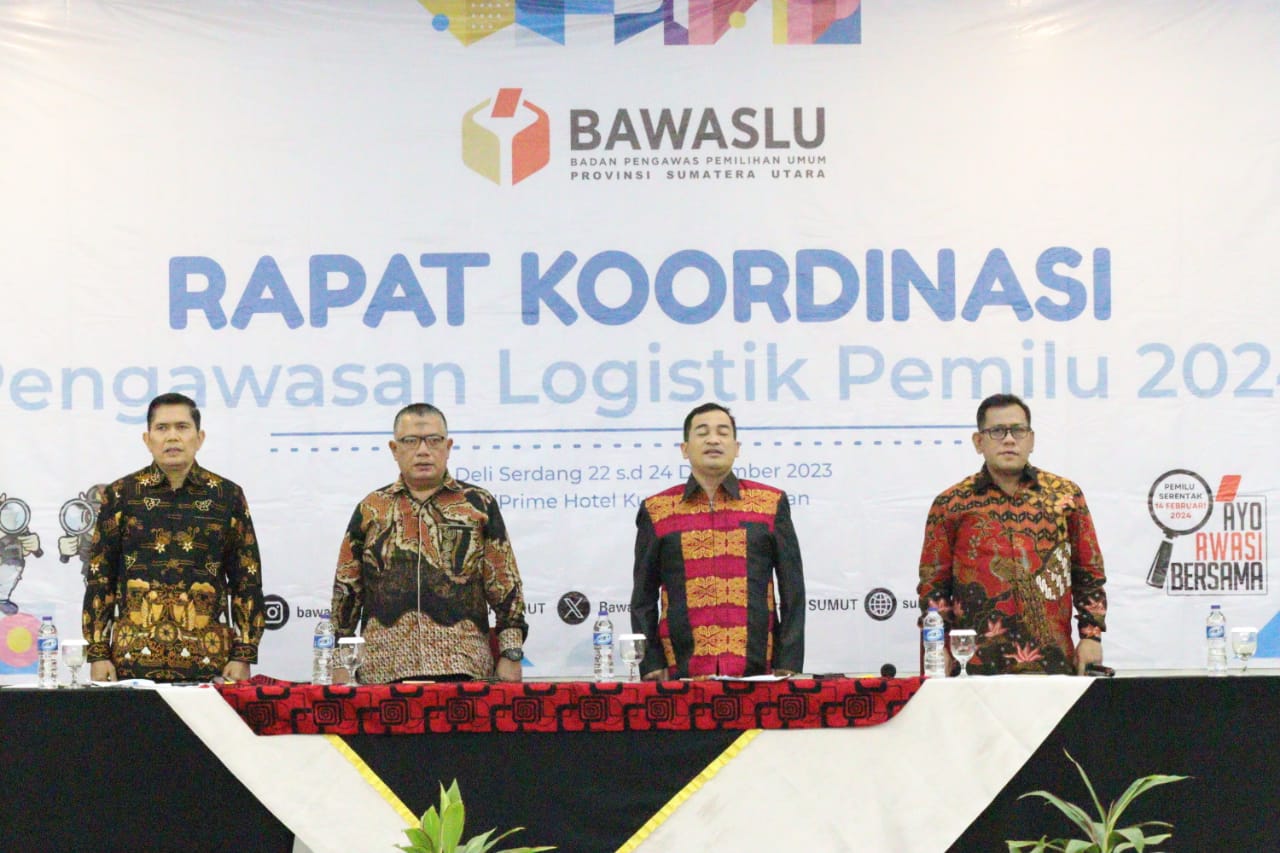 Mantapkan Pengawasan Logistik di Kabupaten/Kota, Bawaslu Sumut Gelar Rakor Pengawasan