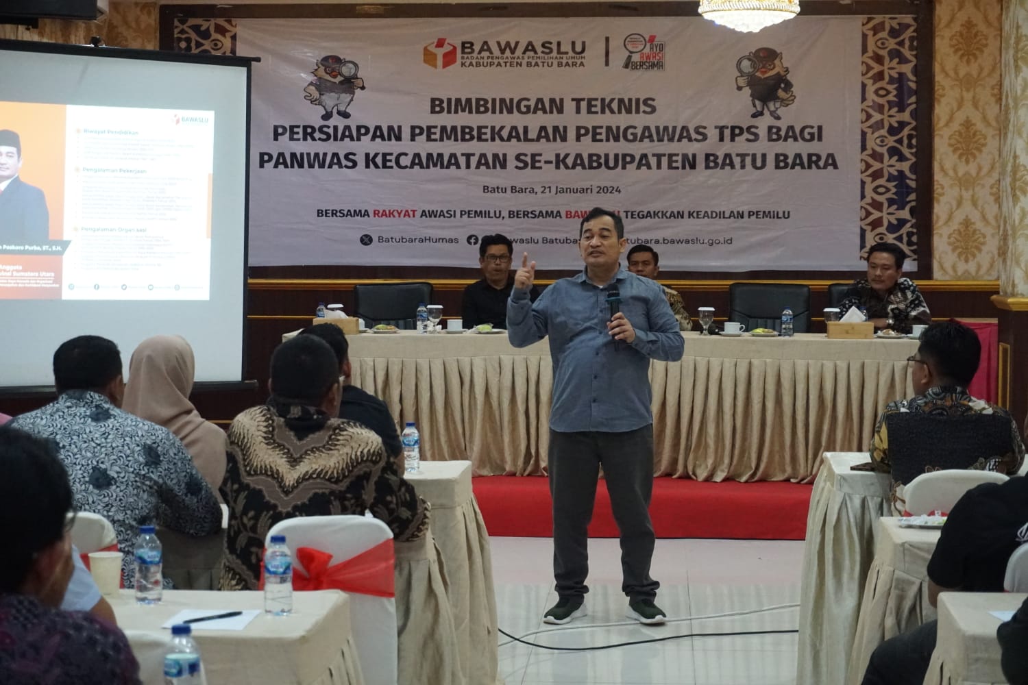 Bimtek Panwascam di Batu Bara,  Romson: PTPS Ujung Tombak Pengawasan