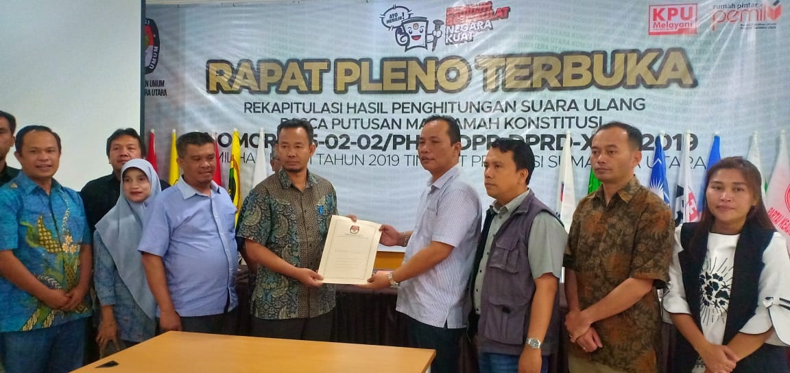 Penghitungan Suara Ulang Pasca Putusan MK di Humbahas rampung