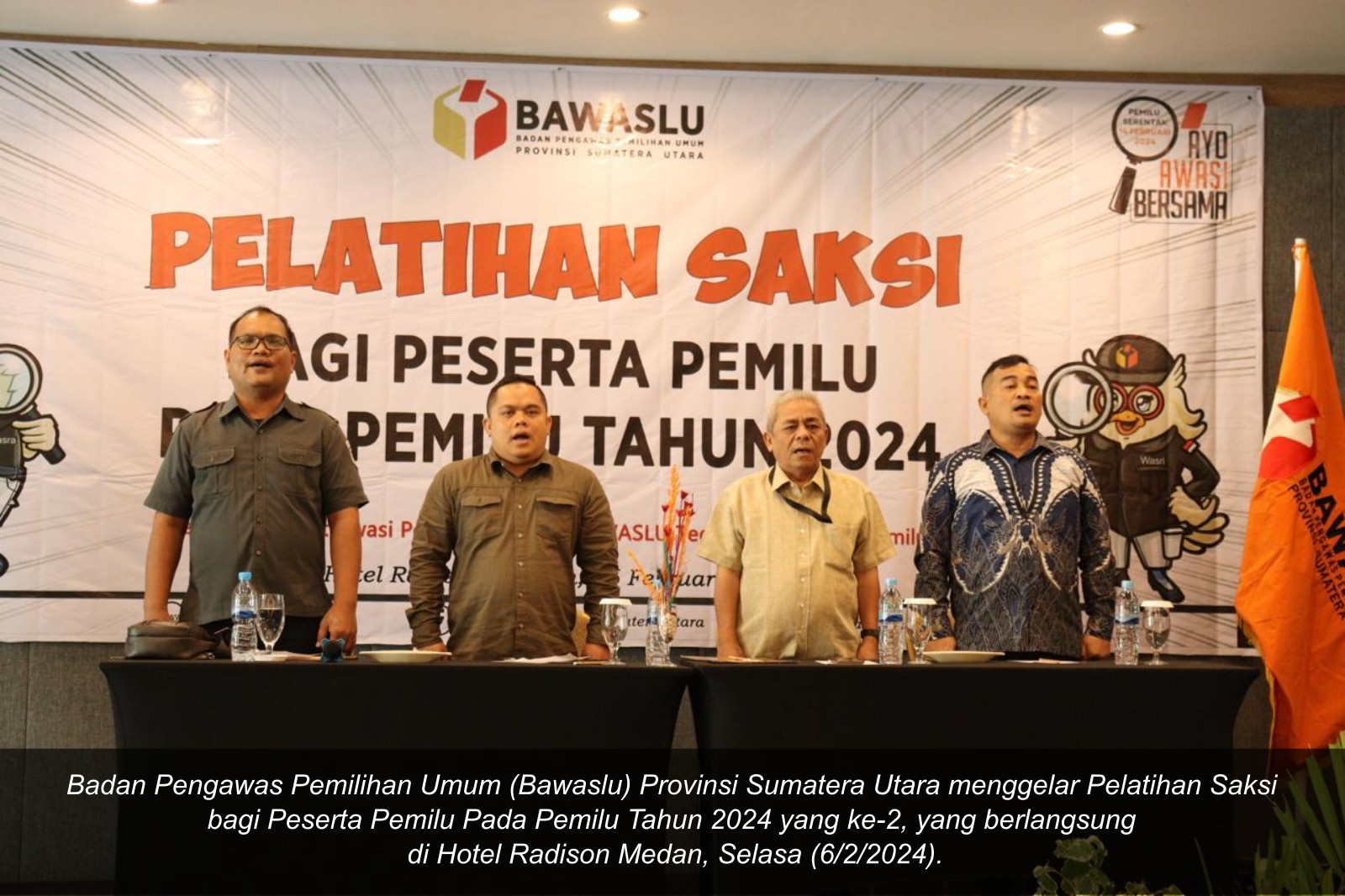 Untuk Kedua Kalinya Bawaslu gelar Pelatihan Saksi Peserta Pemilu Tahun 2024