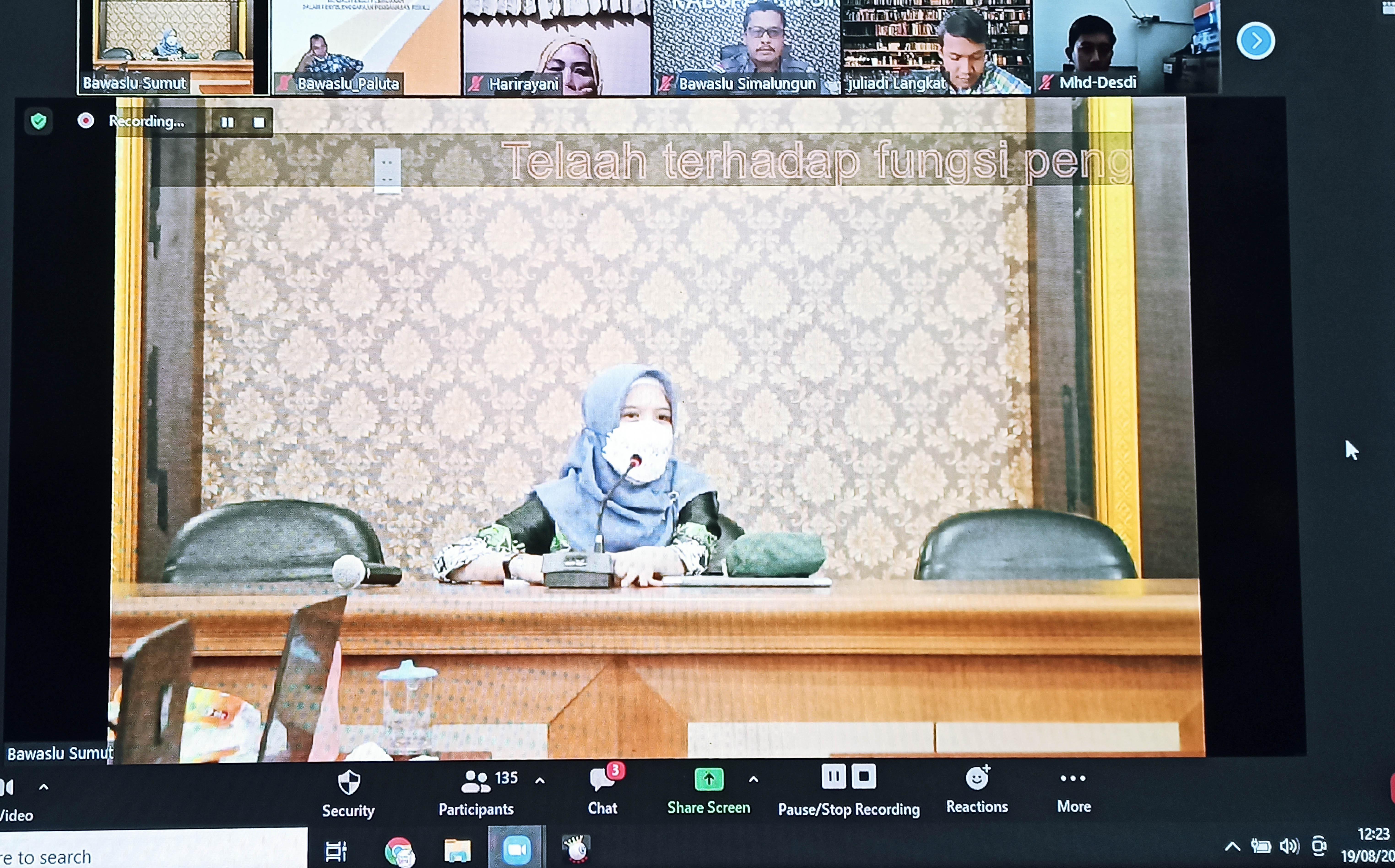 Bawaslu Sumut Gelar Rapat Koordinasi Telaah Fungsi Pengawasan Menjadi Fungsi Penindakan dalam Penyelenggaraan Pengawasan Pemilu