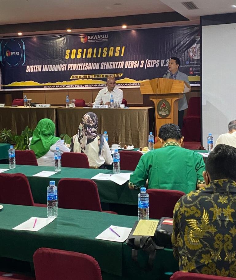 Bawaslu Sumut Sosialisasikan SIPS V.3 kepada Stakeholder