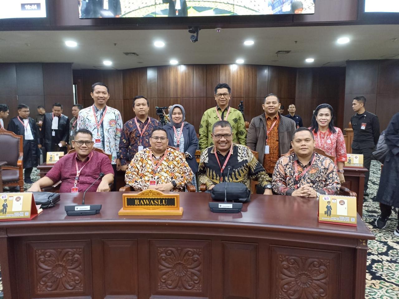 Bawaslu Provinsi Sumatera Utara mengikuti Sidang Pendahuluan PHPU di Mahkamah Konstitusi