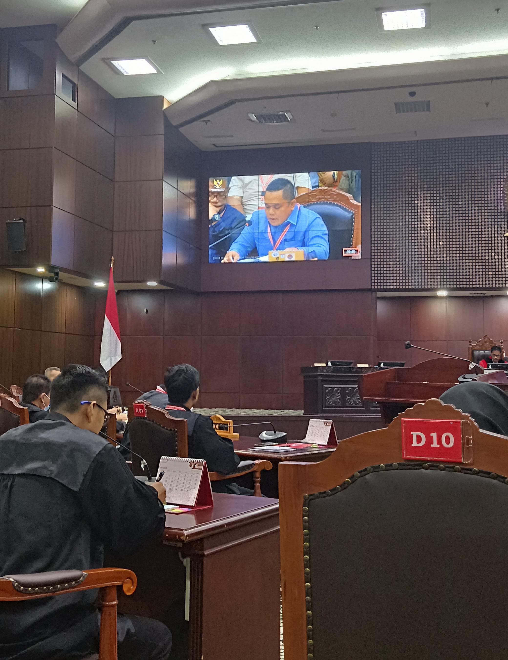 Bacakan Keterangan Tertulis di Mahkamah Konstitusi, Bawaslu sampaikan hasil Pengawasan