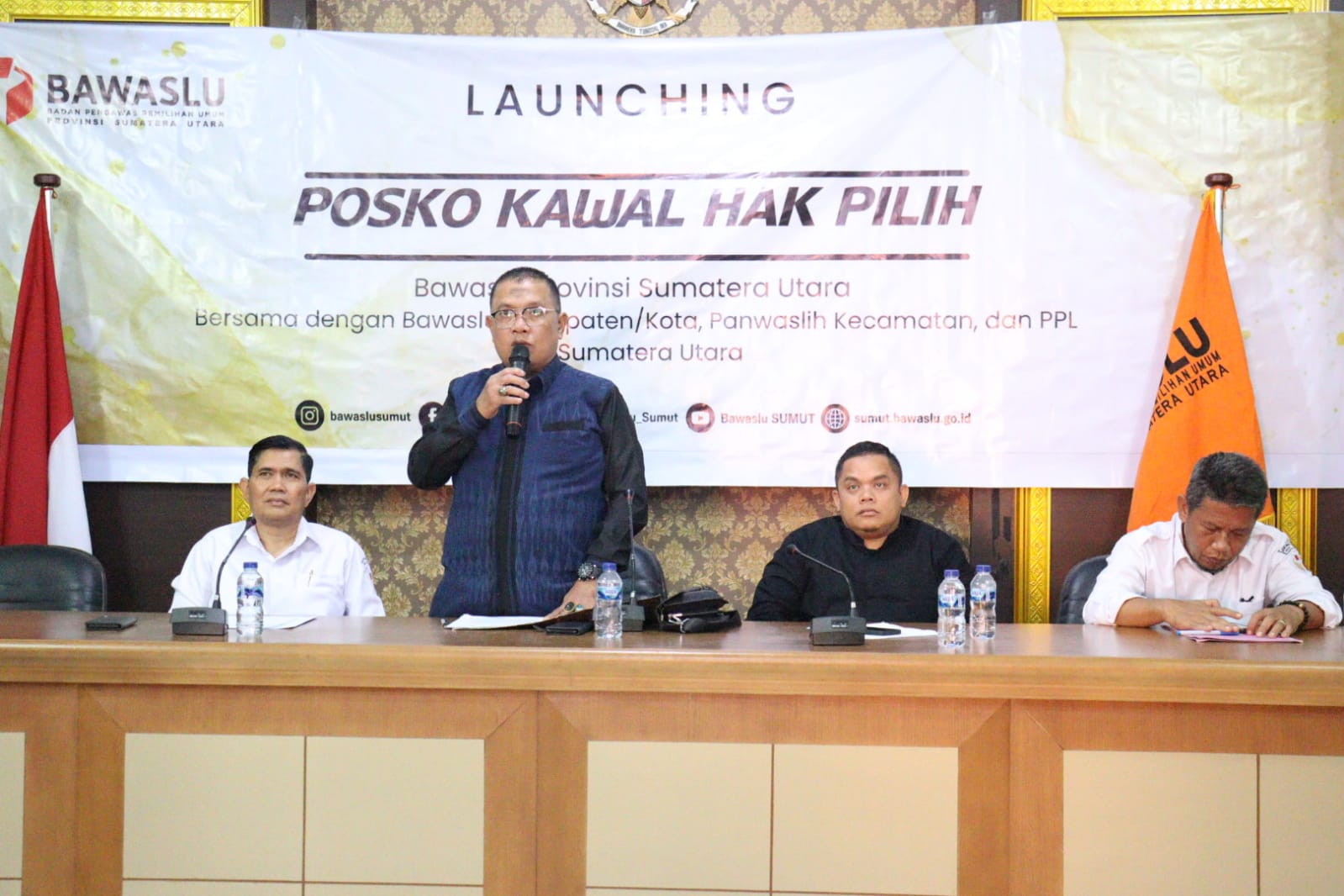 Pastikan data yang dihasilkan data yang akurat, Bawaslu Sumut Launching Posko Kawal Hak Pilih