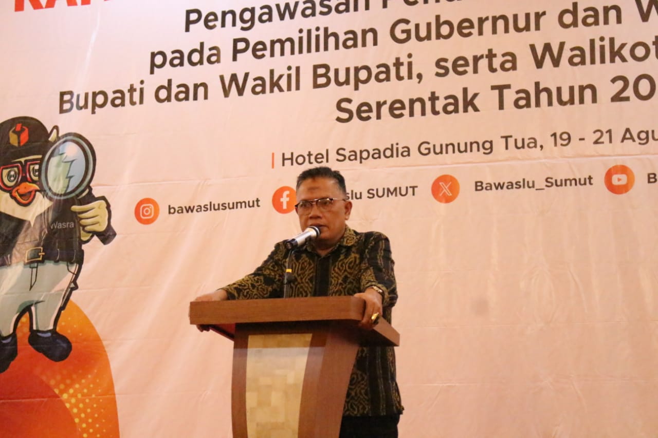 Gelar Koordinasi dan Konsolidasi, Ketua Bawaslu Sumut Ingatkan Pentingnya Pengawasan Setiap Tahapan Pemilihan Serentak Tahun 2024