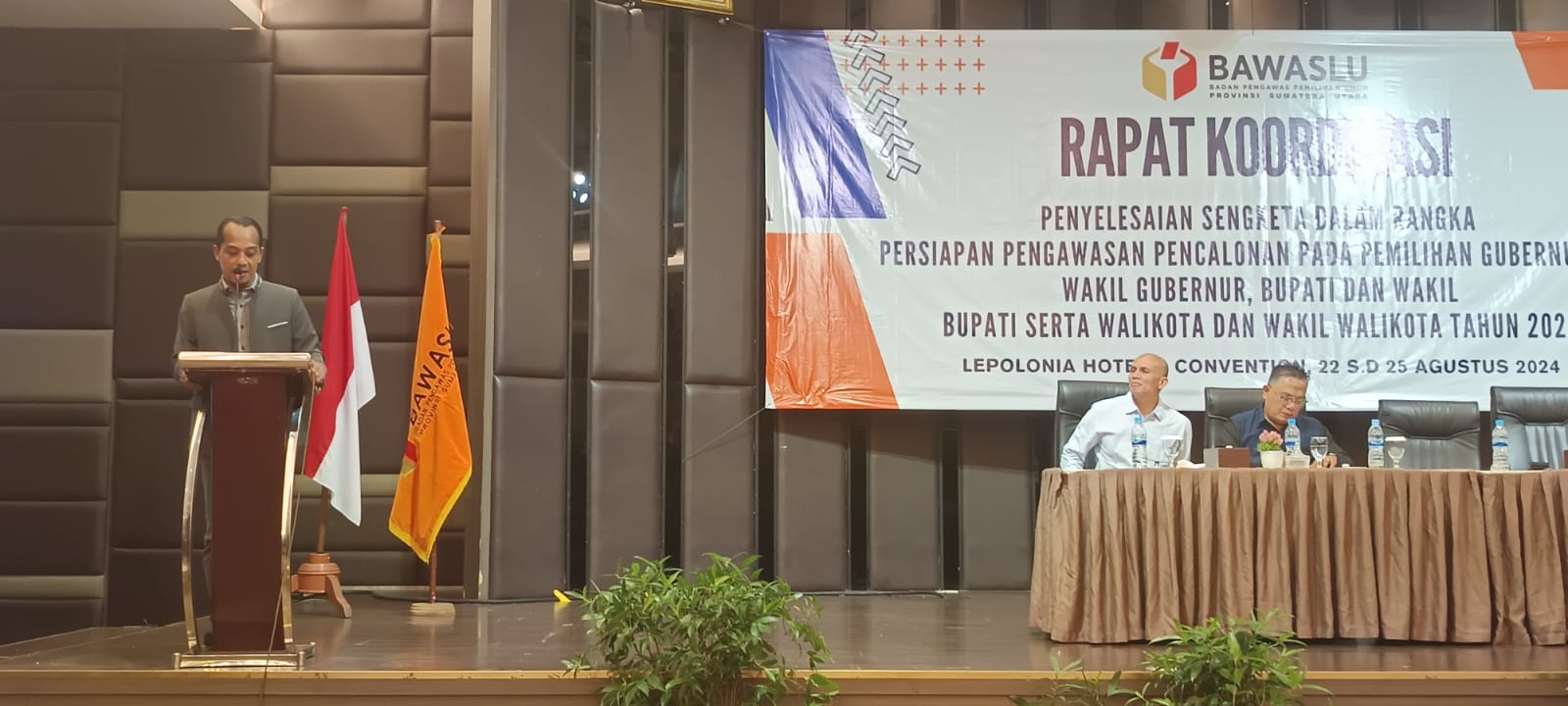 Bawaslu Provinsi Sumatera Utara Gelar Rapat Koordinasi Persiapan Pengawasan Pencalonan Pilkada Serentak Tahun 2024