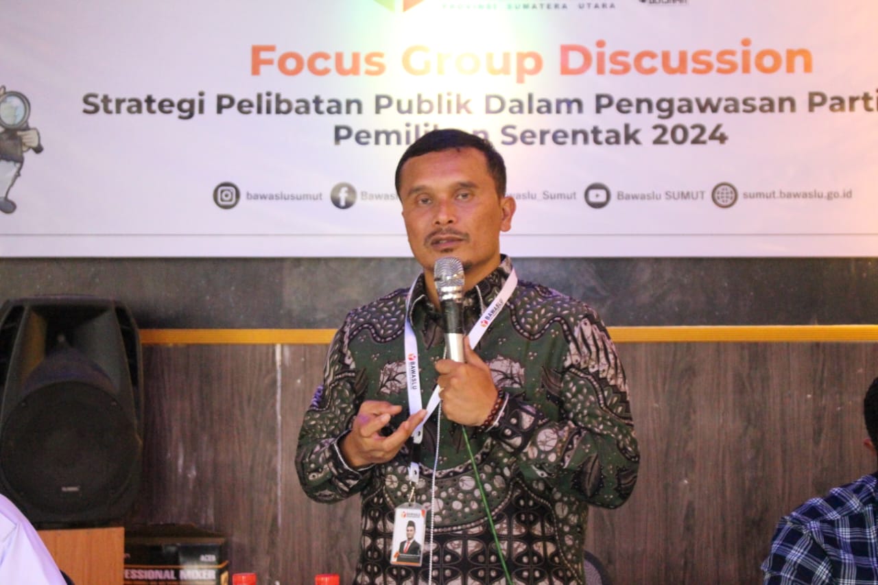 Hindari "Money Politik ", Bawaslu Sumut Gelar FGD di Taput