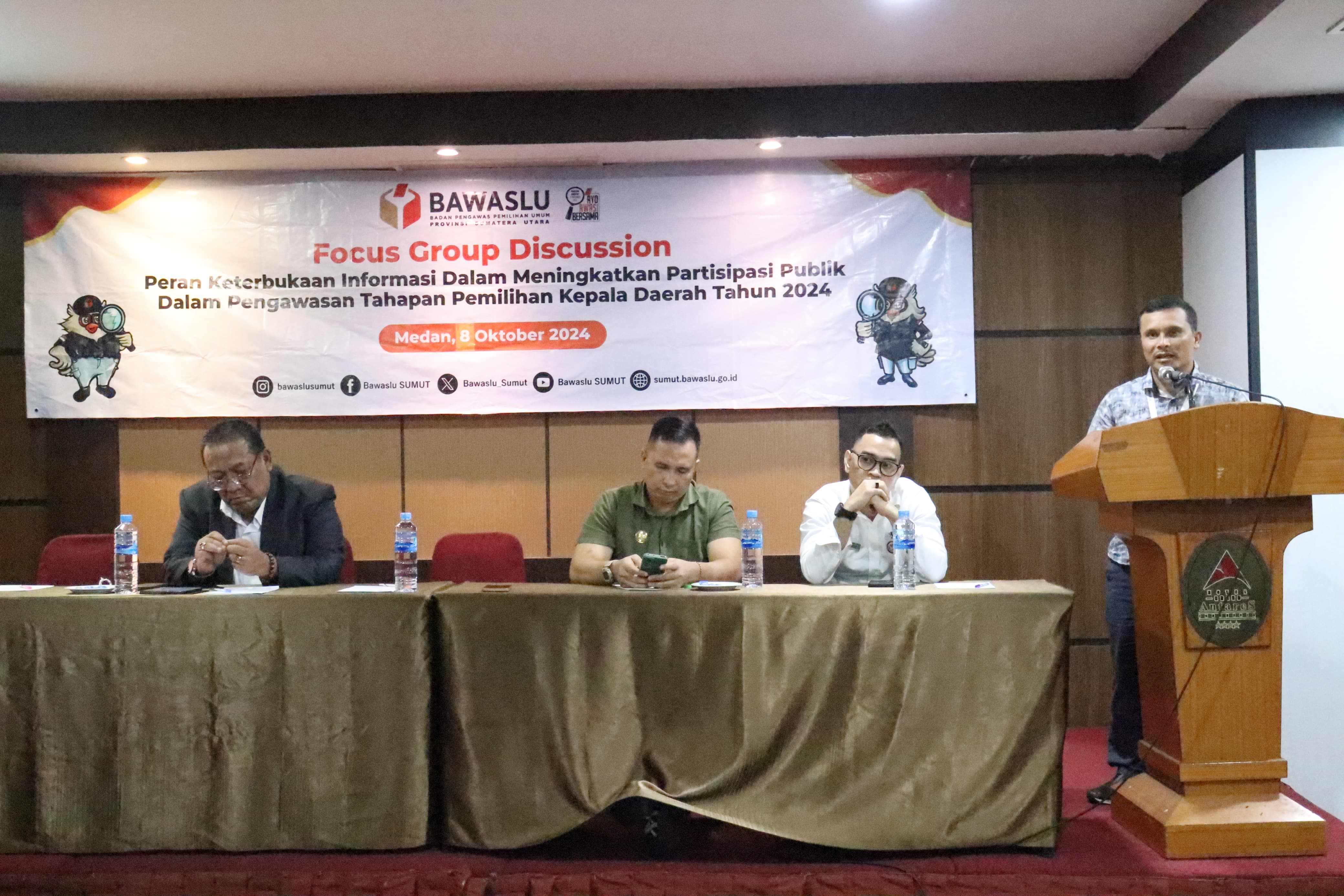 Awasi Pilkada, Bawaslu Sumut Gandeng KPI, KIP & Akademisi