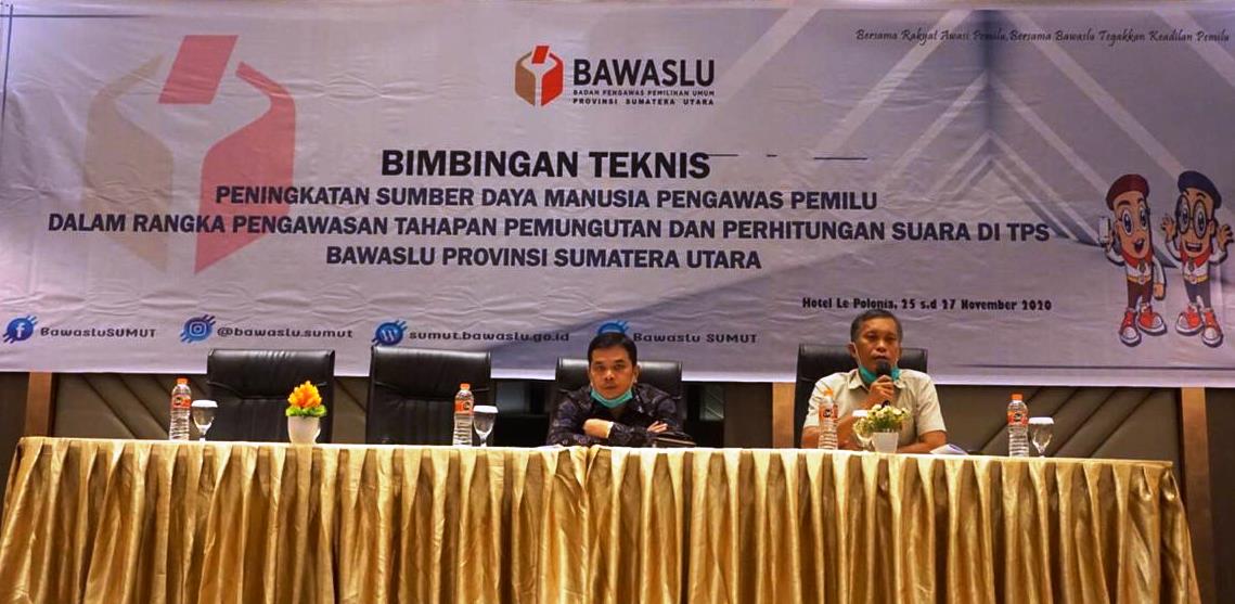 Tingkatkan Kapasitas SDM Pengawas Pemilu, Bawaslu Sumut Gelar Bimtek Pengawasan Tahapan Tungsura