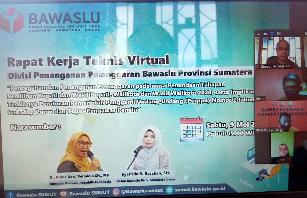 Ratna Dewi Pettalolo : Di Masa Pandemi, Proses Penegakan Hukum Pemilihan tetap Dilakukan