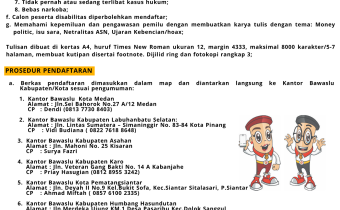 Bawaslu Sumut Rekrut Kader Pengawas Pemilu