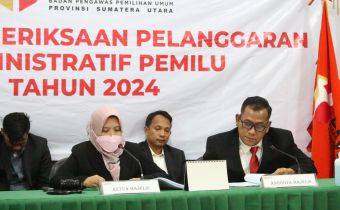 Bawaslu Sumut Bacakan Putusan Dugaan Pelanggaran Administratif terhadap Laporan Pengembalian Dokumen Syarat Dukungan Bacalon DPD
