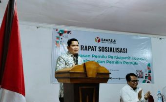 Jelang Hari Pemungutan Suara 14 Februari 2024, Bawaslu Sumut Sosialisasi Pengawasan Partisipatif di Tebing Tinggi