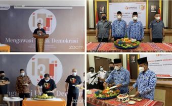 Bawaslu Sumut Ikuti Perayaan HUT Bawaslu ke-13 Secara Daring