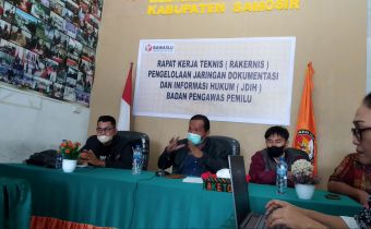 BAWASLU SUMUT ADAKAN RAKERNIS PENGELOLAAN JDIH BAWASLU