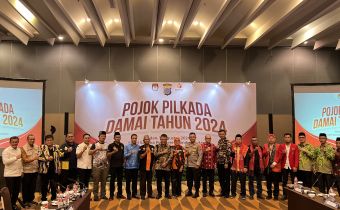 Ketua Bawaslu Provinsi Sumatera Utara Hadiri Pojok Pilkada Damai Tahun 2024 Yang Digelar Polda Sumut