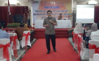 Sosialisasi Pilkada di Binjai, Suhadi Minta Semua Elemen Masyarakat Terlibat