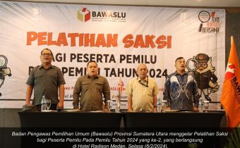 Untuk Kedua Kalinya Bawaslu gelar Pelatihan Saksi Peserta Pemilu Tahun 2024