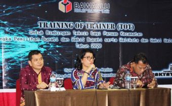 ToT untuk Panwascam, Agus : Januari 2020 sudah siap Awasi Pilkada