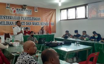 DIVISI SDM BAWASLU SUMUT SOSIALISASIKAN  JUKNIS PEMBINAAN PENGAWAS PEMILU