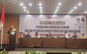 Bawaslu Provinsi Sumatera Utara Gelar Rapat Evaluasi Pemberian Advokasi Hukum Dalam Permasalahan Pengelolaan Anggaran