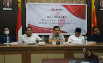 GELAR SOSIALISASI PENGAWASAN PEMILU PARTISIPATIF, BAWASLU SUMUT AJAK MAHASISWA TERLIBAT