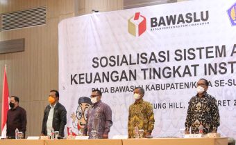 Bawaslu Sumut Sosialisasi Sistem Aplikasi Keuangan Tingkat Instansi (SAKTI)