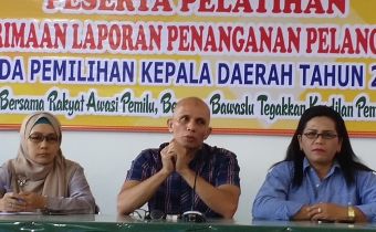 Bawaslu Sumut Latih Penerimaan Laporan Staf Sekretariat 11 Bawaslu Kab/Kota